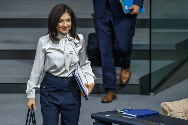 Bundestag: Katherina Reiche (CDU), Federal Minister for Economic Affairs and Energy, at the German Bundestag on October 8, 2026, in Berlin, Berlin, Berlin, Germany, Bundestag