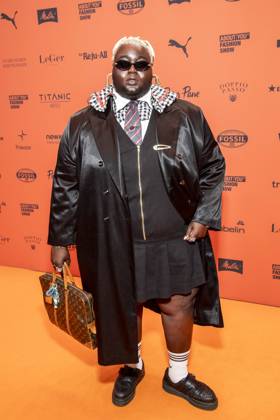 ABB ABOUTYOU Richmond Rockson as a guest on the orange carpet at the ABOUT YOU Opera Fashion Show at the Admiralspalast on October 7, 2026, in Berlin, Germany