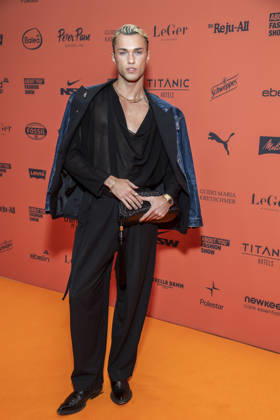 ABB ABOUTYOU Aldin Zahirovic as a guest on the orange carpet at the ABOUT YOU Opera Fashion Show at the Admiralspalast on October 7, 2026, in Berlin, Germany