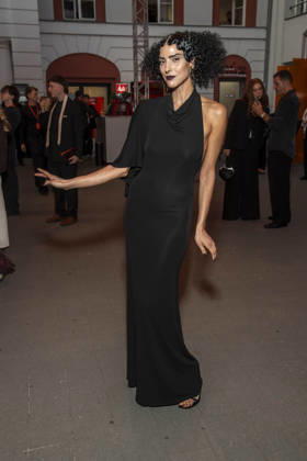 ABB ABOUTYOU Zoe Helali as a guest on the orange carpet at the ABOUT YOU Opera Fashion Show at the Admiralspalast on October 7, 2026, in Berlin, Germany