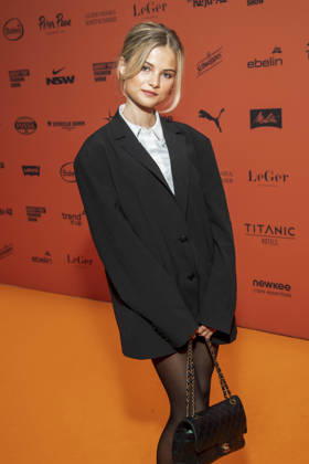 ABB ABOUTYOU Lotta Stichler as a guest on the orange carpet at the ABOUT YOU Opera Fashion Show at the Admiralspalast on October 7, 2026, in Berlin, Germany