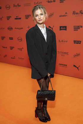 ABB ABOUTYOU Lotta Stichler as a guest on the orange carpet at the ABOUT YOU Opera Fashion Show at the Admiralspalast on October 7, 2026, in Berlin, Germany
