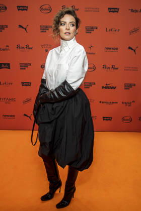 ABB ABOUTYOU Eva Padberg as a guest on the orange carpet at the ABOUT YOU Opera Fashion Show at the Admiralspalast on October 7, 2026, in Berlin, Germany