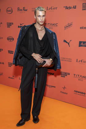 ABB ABOUTYOU Aldin Zahirovic as a guest on the orange carpet at the ABOUT YOU Opera Fashion Show at the Admiralspalast on October 7, 2026, in Berlin, Germany