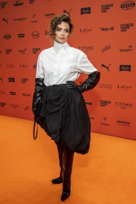 ABB ABOUTYOU Eva Padberg as a guest on the orange carpet at the ABOUT YOU Opera Fashion Show at the Admiralspalast on October 7, 2026, in Berlin, Germany