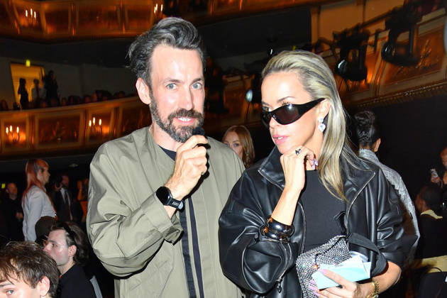 Jan Köppen and Marina Hoermanseder at the ABOUT YOU Opera Fashion Show in Berlin on October 7, 2026