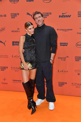 Romina Palm and Christian Wolf at the ABOUT YOU Opera Fashion Show in Berlin on October 7, 2026