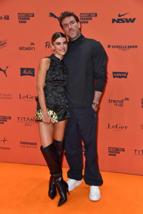 Romina Palm and Christian Wolf at the ABOUT YOU Opera Fashion Show in Berlin on October 7, 2026