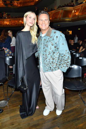 Leonie Hanne and Guido Maria Kretschmer at the ABOUT YOU Opera Fashion Show in Berlin on October 7, 2026