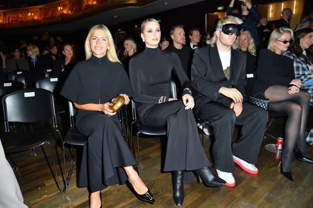Caro Daur, Lena Gercke, and Ski Aggu—whose real name is August Jean Diederich—at the ABOUT YOU Opera Fashion Show in Berlin on October 7, 2026