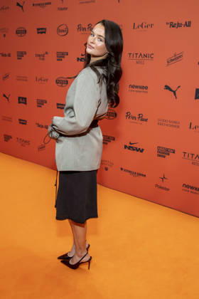 ABB ABOUTYOU Nele Ludowig Roeffen as a guest on the orange carpet at the ABOUT YOU Opera Fashion Show at the Admiralspalast on October 7, 2026, in Berlin, Germany