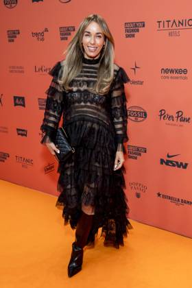 ABB ABOUTYOU Annemarie Carpendale makes a solo appearance on the Orange Carpet at the ABOUT YOU Opera Fashion Show at the Admiralspalast on October 7, 2026, in Berlin, Germany