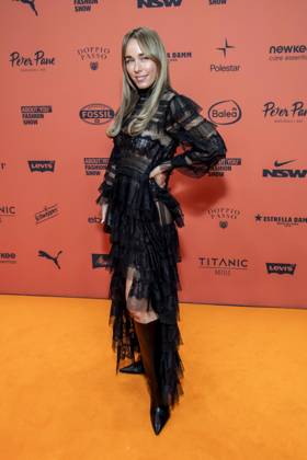 ABB ABOUTYOU Annemarie Carpendale makes a solo appearance on the Orange Carpet at the ABOUT YOU Opera Fashion Show at the Admiralspalast on October 7, 2026, in Berlin, Germany