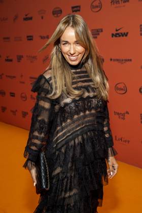 ABB ABOUTYOU Annemarie Carpendale makes a solo appearance on the Orange Carpet at the ABOUT YOU Opera Fashion Show at the Admiralspalast on October 7, 2026, in Berlin, Germany