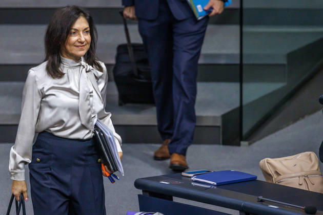 Bundestag: Katherina Reiche (CDU), Federal Minister for Economic Affairs and Energy, at the German Bundestag on October 8, 2026, in Berlin, Berlin, Berlin, Germany, Bundestag