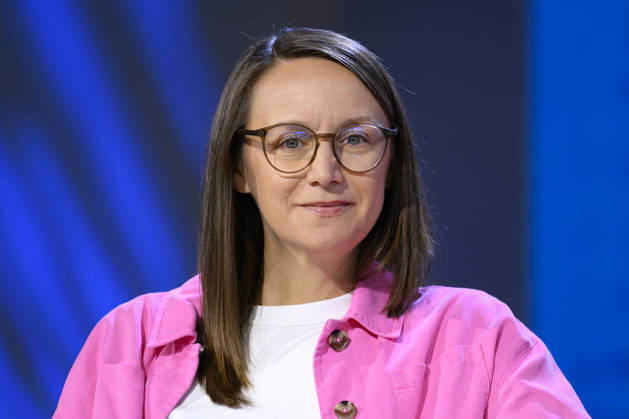 Author Johanna Sebauer speaks at the 2026 Frankfurt Book Fair in Frankfurt am Main, October 7, 2026, Hesse, Germany Copyright: xDwixAnoraganingrumx