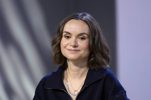 Author Franziska Gänsler speaks at the 2026 Frankfurt Book Fair in Frankfurt am Main, October 7, 2026, Hesse, Germany Copyright: xDwixAnoraganingrumx