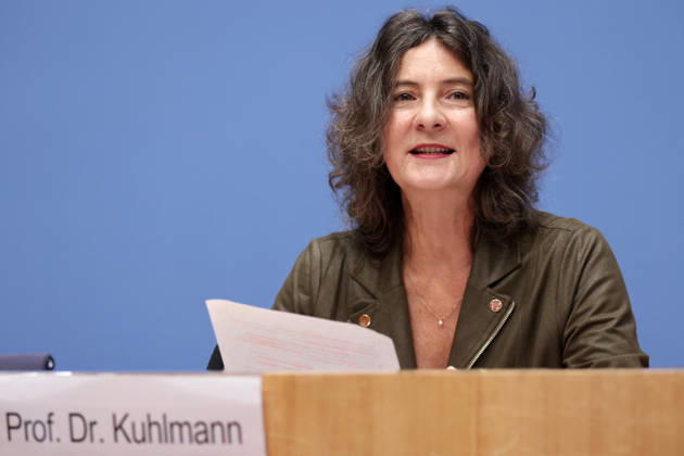 Prof. Dr. Sabine Kuhlmann, Vice Chair of the NKR, press conference on the National Regulatory Review Board’s annual report on reducing bureaucracy, Berlin, October 8, 2026