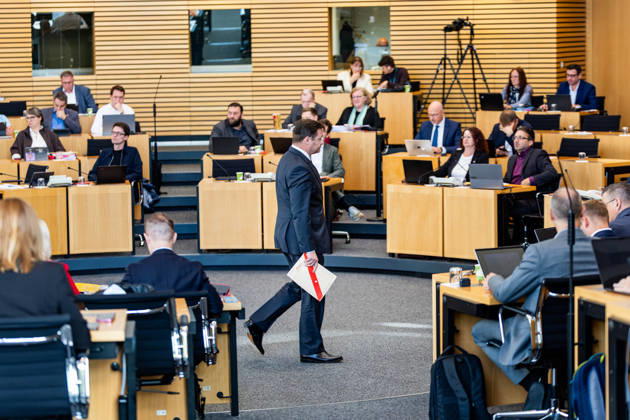 October 8, 2026, GER, Politics News, 8th Legislative Session, 57th Plenary Session in the Plenary Hall of the Thuringian State Parliament, Stefan Schard (CDU), 99096 Erfurt, Thuringian State Parliament, Thuringia, Germany