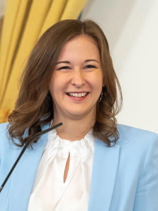October 8, 2026: Presentation on Early Childhood Education—Claudia Plakolm (ÖVP), Federal Minister for Europe, Integration, and Family at the Federal Chancellery, on October 8, 2026, during the presentation of the 2025–26 Early Childhood Education Monitoring Report by Statistics Austria at the Federal Chancellery in Vienna, Vienna, Austria