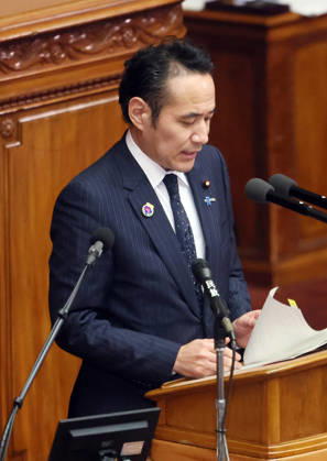 October 8, 2026, Tokyo, Japan - Japanese Agriculture Minister Kazuo Yana answers a question at Lower House s plenary session at the National Diet in Tokyo on Monday, October 8, 2026. (photo by Yoshio Tsunoda AFLO) aflo_354274217