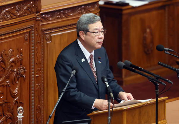 October 8, 2026, Tokyo, Japan - Japanese Regulatory Reform Minister Hiroshi Nakatsuka answers a question at Lower House s plenary session at the National Diet in Tokyo on Monday, October 8, 2026. (photo by Yoshio Tsunoda AFLO) aflo_354274227