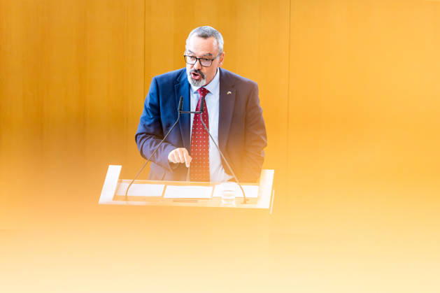 October 8, 2026, GER, Politics News, 8th Legislative Session, 57th Plenary Session in the Plenary Hall of the Thuringian State Parliament, Sascha Schloesser, AfD, 99096 Erfurt, Thuringian State Parliament, Thuringia, Germany