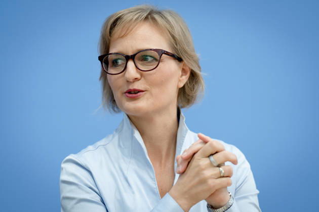 BPK, Alliance 90 The Greens, Franziska Brantner, Berlin, BPK, Presentation of the Main Resolution Our Plan for Germany, Franziska Brantner, Federal Chair, Alliance 90 The Greens, Berlin, Berlin, GER