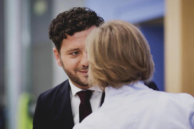 R L Franziska Brantner, co-chair of Alliance 90 The Greens, and Felix Banaszak, co-chair of Alliance 90 The Greens, photographed during the press conference to present the flagship proposal Our Plan for Germany, Berlin, October 8, 2026, Berlin, Germany Copyright: xFlorianxGaertnerx