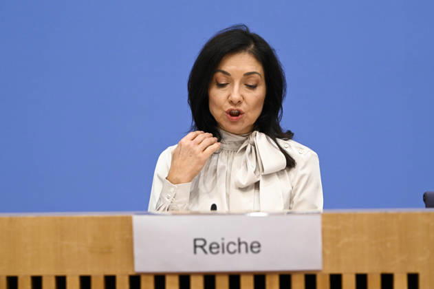 ABB BPK Federal Minister of Economic Affairs and Energy Katherina Reiche Presentation of the Federal Government s Fall 2026 Economic Forecast at the BPK Federal Press Conference in Berlin on October 8, 2026, Berlin, Germany