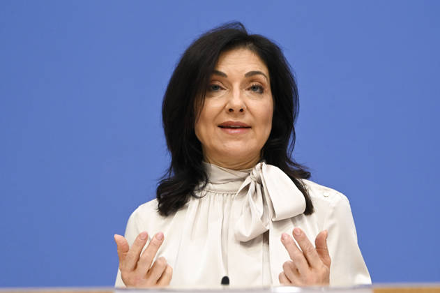 ABB BPK Federal Minister of Economic Affairs and Energy Katherina Reiche Presentation of the Federal Government s Fall 2026 Economic Forecast at the BPK Federal Press Conference in Berlin on October 8, 2026, Berlin, Germany