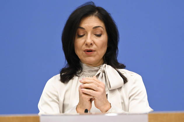ABB BPK Federal Minister of Economic Affairs and Energy Katherina Reiche Presentation of the Federal Government s Fall 2026 Economic Forecast at the BPK Federal Press Conference in Berlin on October 8, 2026, Berlin, Germany