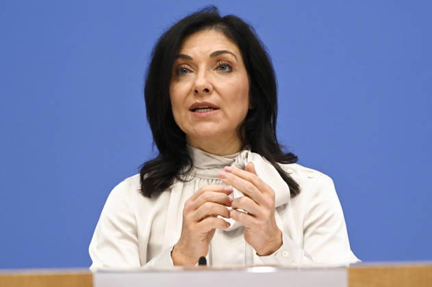 ABB BPK Federal Minister of Economic Affairs and Energy Katherina Reiche Presentation of the Federal Government s Fall 2026 Economic Forecast at the BPK Federal Press Conference in Berlin on October 8, 2026, Berlin, Germany