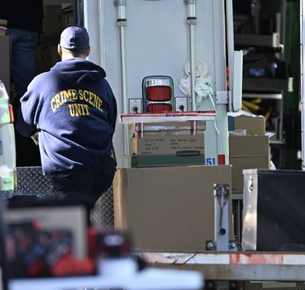 October 7, 2026, Philadelphia, Pennsylvania, USA: FBI agents seize evidence from the home of Eugene Horsch on West Chew Avenue in Philadelphia, Pennsylvania, United States, on October 7, 2026. Several evidence boxes and bags are visible, including one labeled drain trap and liquid contents. Authorities are investigating the property after linking it to at least seven missing women. Eugene Horsch is the son of the late Raymond R.C. Horsch. Philadelphia USA - ZUMAs197 20261007_aaa_s197_644 Copyright: xKylexMazzax