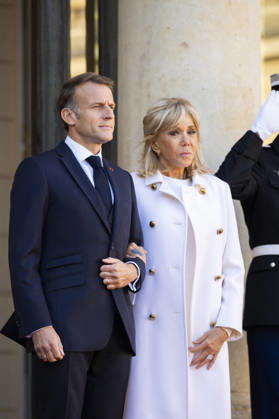 French President Macron Welcomes Germany s President Steinmeier - Paris French President Emmanuel Macron and his wife Brigitte Macron welcomes Germany s President and his wife at the Elysee Palace in Paris on October 8, 2026. Photo by Eliot Blondet ABACAPRESS.COM Paris France France  Copyright: xBlondetxEliot ABACAx