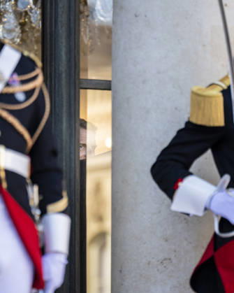 French President Macron Welcomes Germany s President Steinmeier - Paris French President Emmanuel Macron at the Elysee Palace in Paris on October 8, 2026. Photo by Eliot Blondet ABACAPRESS.COM Paris France France  Copyright: xBlondetxEliot ABACAx