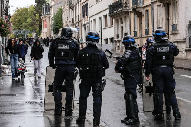 Protest against eduction conditions continues in Nancy NANCY, FRANCE - OCTOBER 8: Students take to the streets to protest education conditions in Nancy, France, on October 8, 2026. Students are taking part in a nationwide high-school mobilization over school conditions and demands for greater education resources, while security units remain deployed around several locations in the city. Muhammed Said Tako Anadolu Nancy France. Editorial use only. Please get in touch for any other usage. Copyright: x2026xAnadoluxMuhammedxSaidxTakox