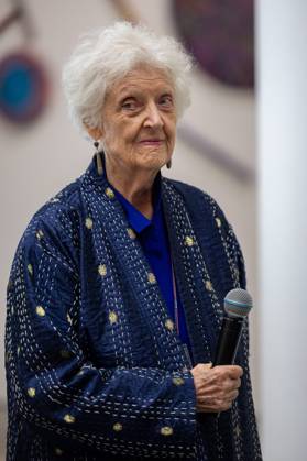 Exhibition Au Dela by Sheila Hicks PHOTOPQR VOIX DU NORD FLORENT MOREAU October 8, 2026, Lille October 8, 2026, Artist Sheila Hicks at the Palais des Beaux-Arts, where she is presenting her exhibition Beyond PHOTO FLORENT MOREAU LA VOIX DU NORD LILLE, FRANCE, OCTOBER 8, 2026 Sheila Hicks – Beyond exhibition at the Palais des Beaux Arts in Lille The internationally renowned American artist presents a new installation in the museum’s atrium, exploring textile fiber through monumental works created especially for the space HAUTS-DE-FRANCE, France Copyright: xPHOTOPQR VOIXxDUxNORD MAXPPPxFLORENTxMOREAUx 20261008VDN9617 20261008VDN9617