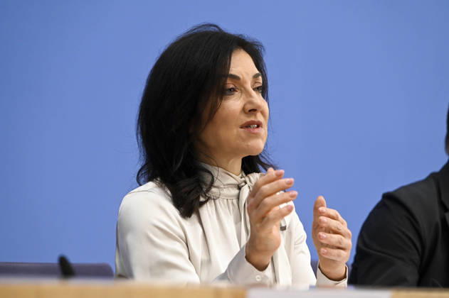 ABB BPK Federal Minister of Economy and Energy Katherina Reiche Presentation of the Federal Government’s Fall 2026 Forecast at the BPK Federal Press Conference in Berlin on October 8, 2026, Berlin, Germany