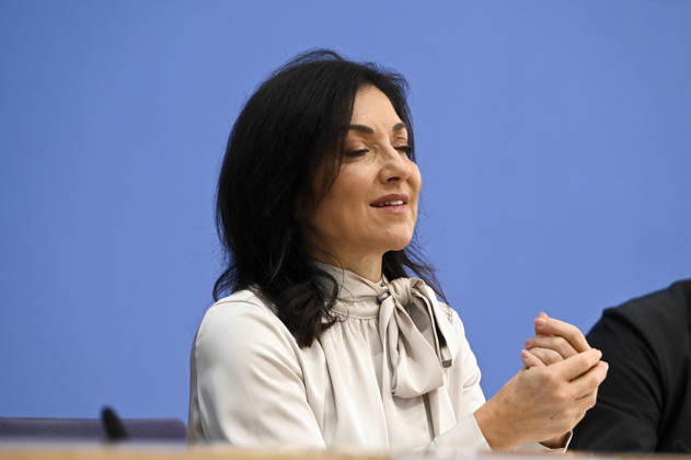 ABB BPK Federal Minister of Economy and Energy Katherina Reiche Presentation of the Federal Government’s Fall 2026 Forecast at the BPK Federal Press Conference in Berlin on October 8, 2026, Berlin, Germany