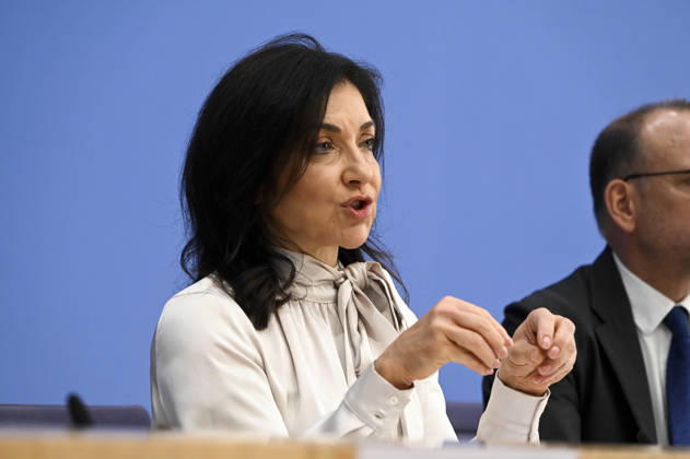 ABB BPK Federal Minister of Economy and Energy Katherina Reiche Presentation of the Federal Government’s Fall 2026 Forecast at the BPK Federal Press Conference in Berlin on October 8, 2026, Berlin, Germany