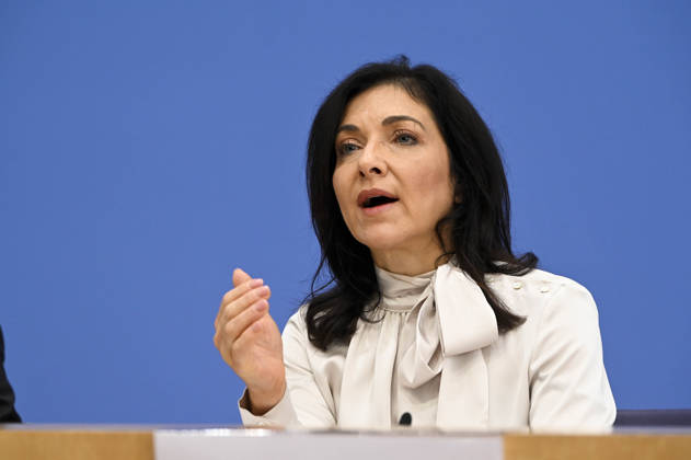 ABB BPK Federal Minister of Economy and Energy Katherina Reiche Presentation of the Federal Government’s Fall 2026 Forecast at the BPK Federal Press Conference in Berlin on October 8, 2026, Berlin, Germany