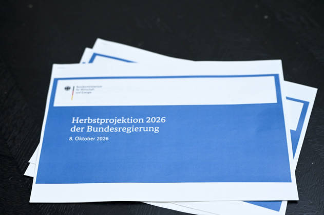 ABB BPK Fall Report in print: Presentation of the Federal Government’s Fall 2026 Projections at the BPK Federal Press Conference in Berlin on October 8, 2026, Berlin, Germany