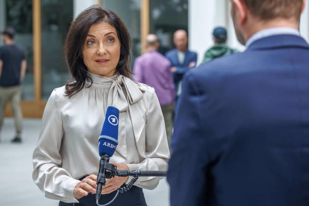 Federal Minister of Economy and Energy Katherina Reiche and Dr. Benjamin Weigert, Head of the Economic Affairs Division, at the Federal Press Conference Center: Presentation of the Federal Government’s Fall 2026 Economic Forecast, Federal M