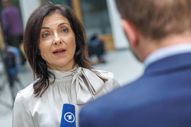 Federal Minister of Economy and Energy Katherina Reiche and Dr. Benjamin Weigert, Head of the Economic Affairs Division, at the Federal Press Conference Center: Presentation of the Federal Government’s Fall 2026 Economic Forecast, Federal M