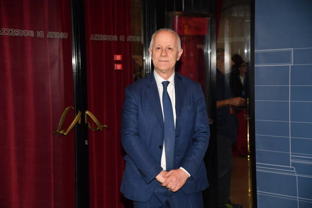 IPA89427404 - Rome, Teatro Sistina: Celebration marking the 150th anniversary of *Corriere della Sera*. Pictured: Luciano Fontana Copyright: xVincenzoxLandix xVincenzoxLandix IPA89427404