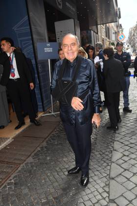 IPA89427472 - Rome, Teatro Sistina: Celebration marking the 150th anniversary of *Corriere della Sera*. Pictured: Bruno Vespa Copyright: xVincenzoxLandix xVincenzoxLandix IPA89427472