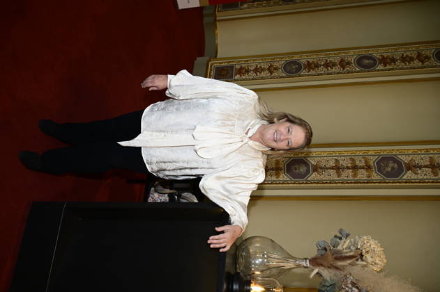 Kathy Kelly at the press conference and presentation of the 16th HOPE Award for the 18th HOPE Gala in Dresden at the Schauspielhaus Dresden, Dresden, October 8, 2026 Copyright: xMatthiasxWehnertx