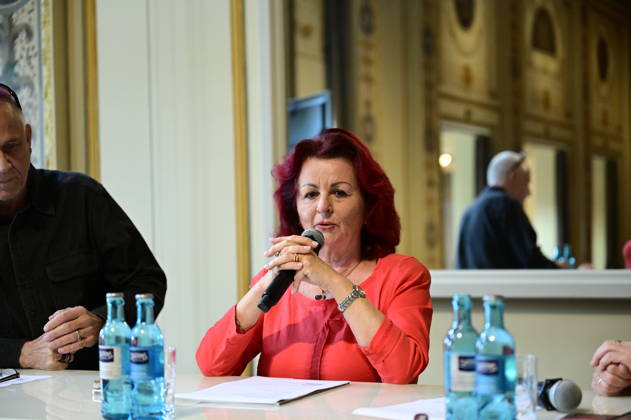 Viola Klein at the press conference and presentation of the 16th HOPE Award for the 18th HOPE Gala Dresden at the Schauspielhaus Dresden, Dresden, October 8, 2026 Copyright: xMatthiasxWehnertx