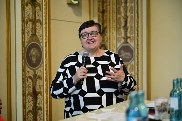 Lea Ackermann at the press conference and presentation of the 16th HOPE Award for the 18th HOPE Gala Dresden at the Schauspielhaus Dresden, Dresden, October 8, 2026 Copyright: xMatthiasxWehnertx